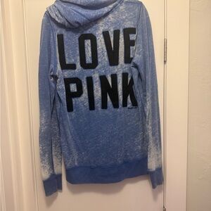 PINK Victoria's Secret Blue Washed Hoodie
